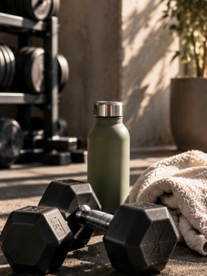 Solbelyst gym med stilren träningsutrustning Personal training – 1 session (60 min)